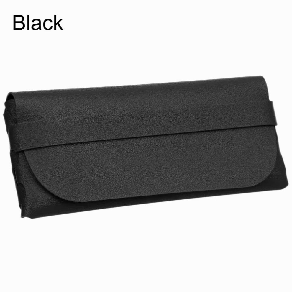 1PC Hot Folding PU Leather Glasses Case Vintage Fold-able Glasses Box Eyeglass Durable Oversize Sunglasses Holder Accessories