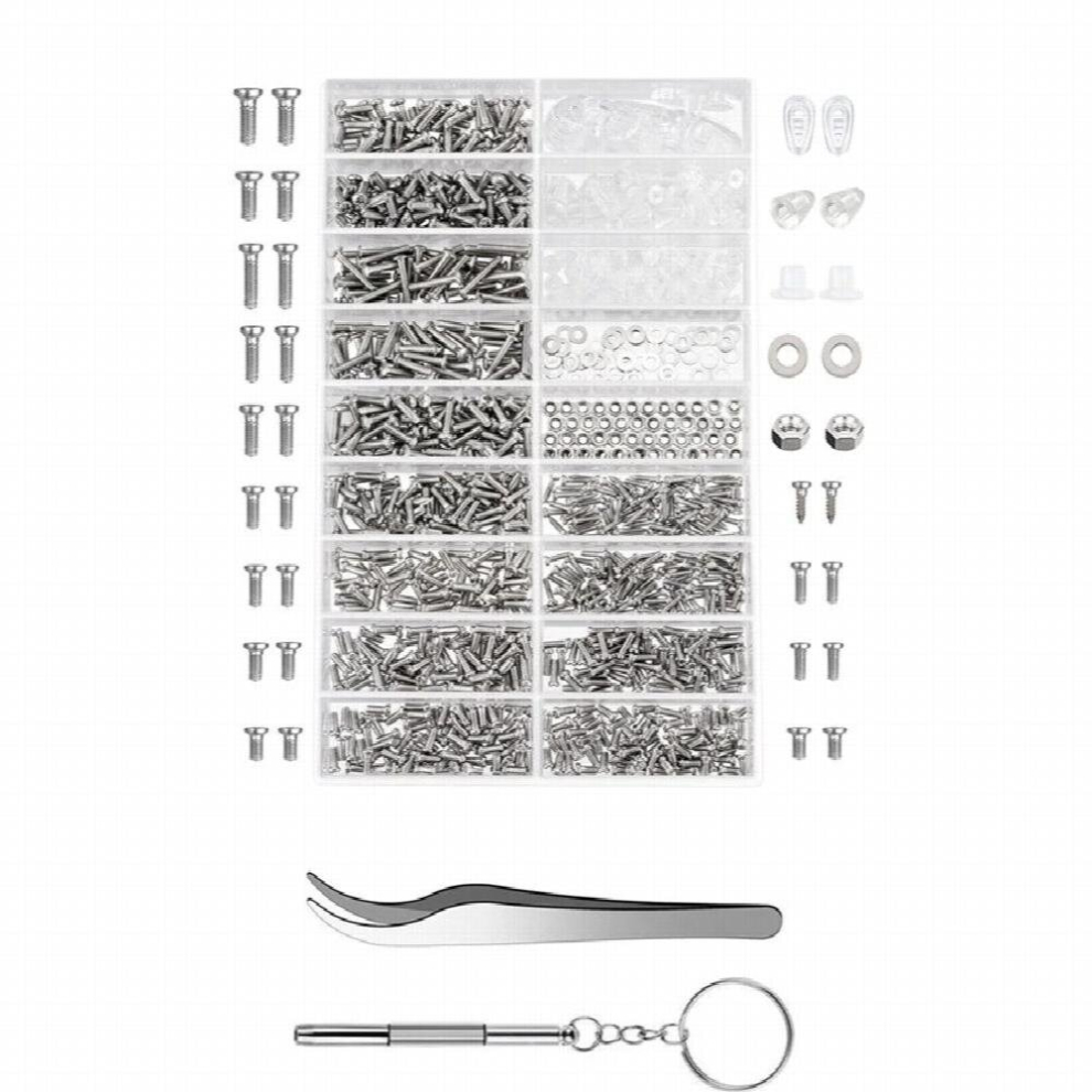 Eyeglasses Sunglasses Repair Kit Tool Glasses Screwdriver Screws Sets Nuts Nose Pad Optical Repair Tool Parts Assorted Kit Gafas-image-OPC-PCRTR7Z-NEW