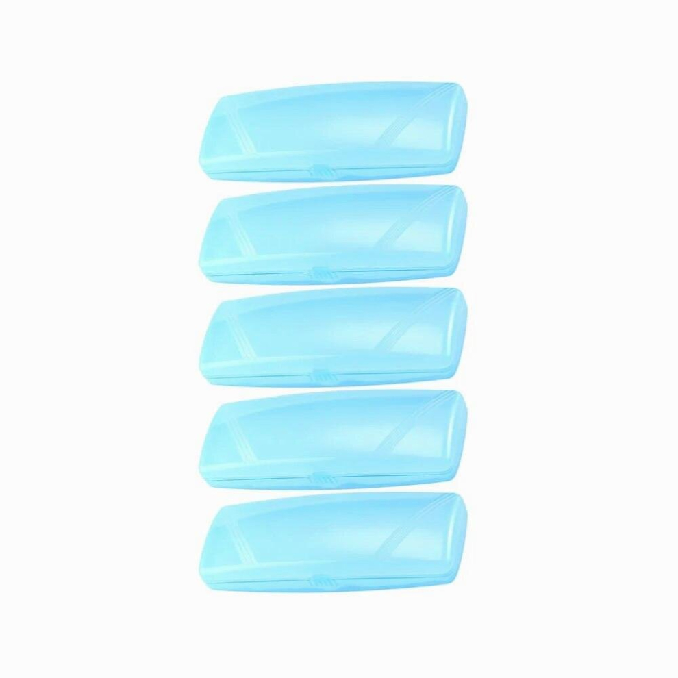 5 Pcs Clear Glasses Eyeglass Hard Case Protective Case Transparent Eye Glasses Case Protective Sunglasses Case Student