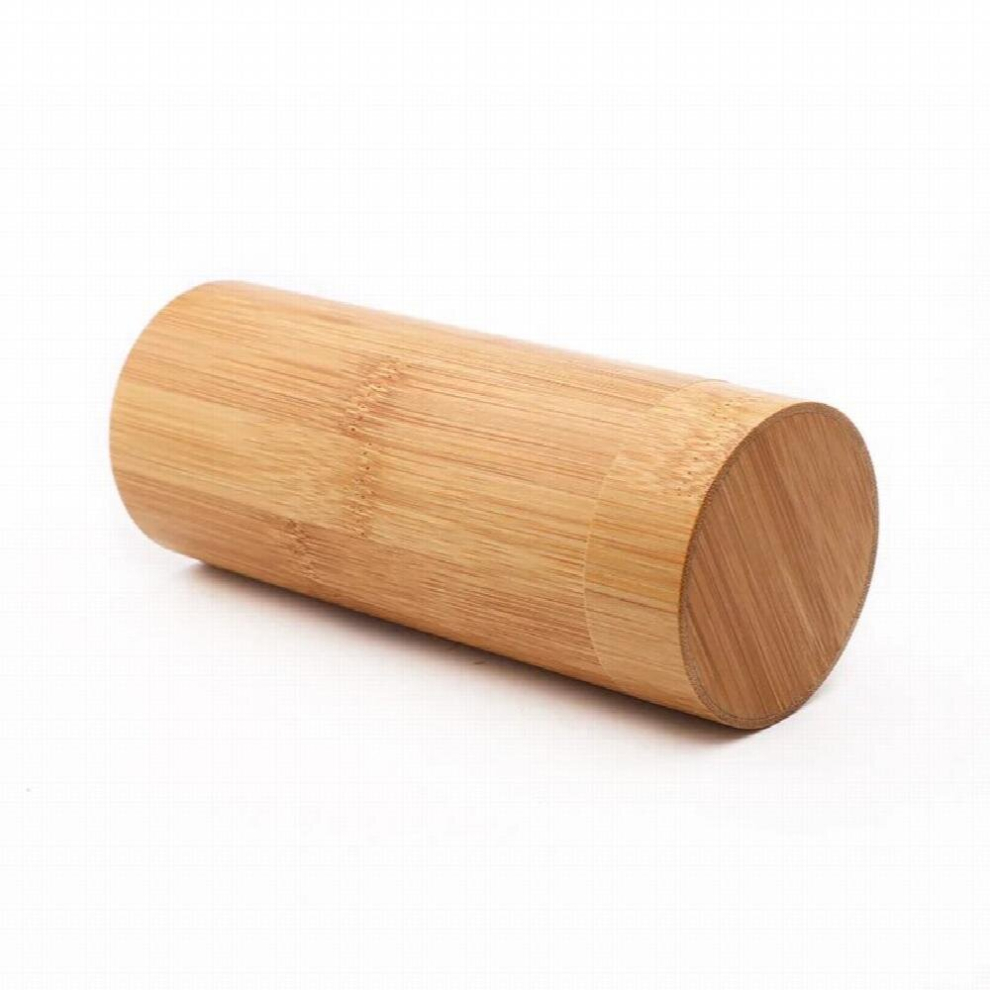 Men Women 1pcs Round Bamboo Sunglasses Case Wood Sun Glasses Box Spectacle EyeGlasses Case