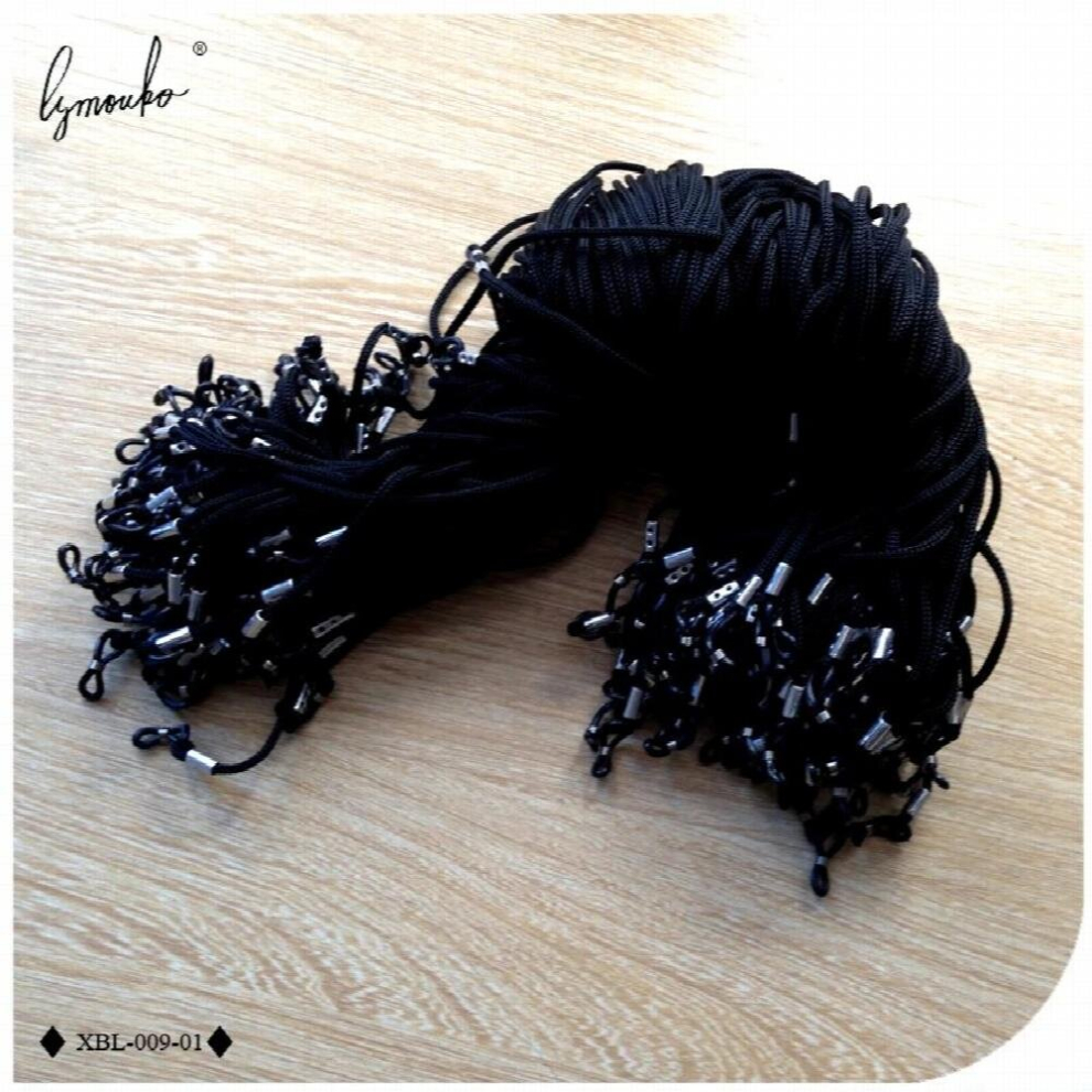 Black Lymouko 100Pcs/Lot Nylon Glasses String Cord Holder Sunglasses For Travel Eyeglasses Lanyard Neck Rope Strap