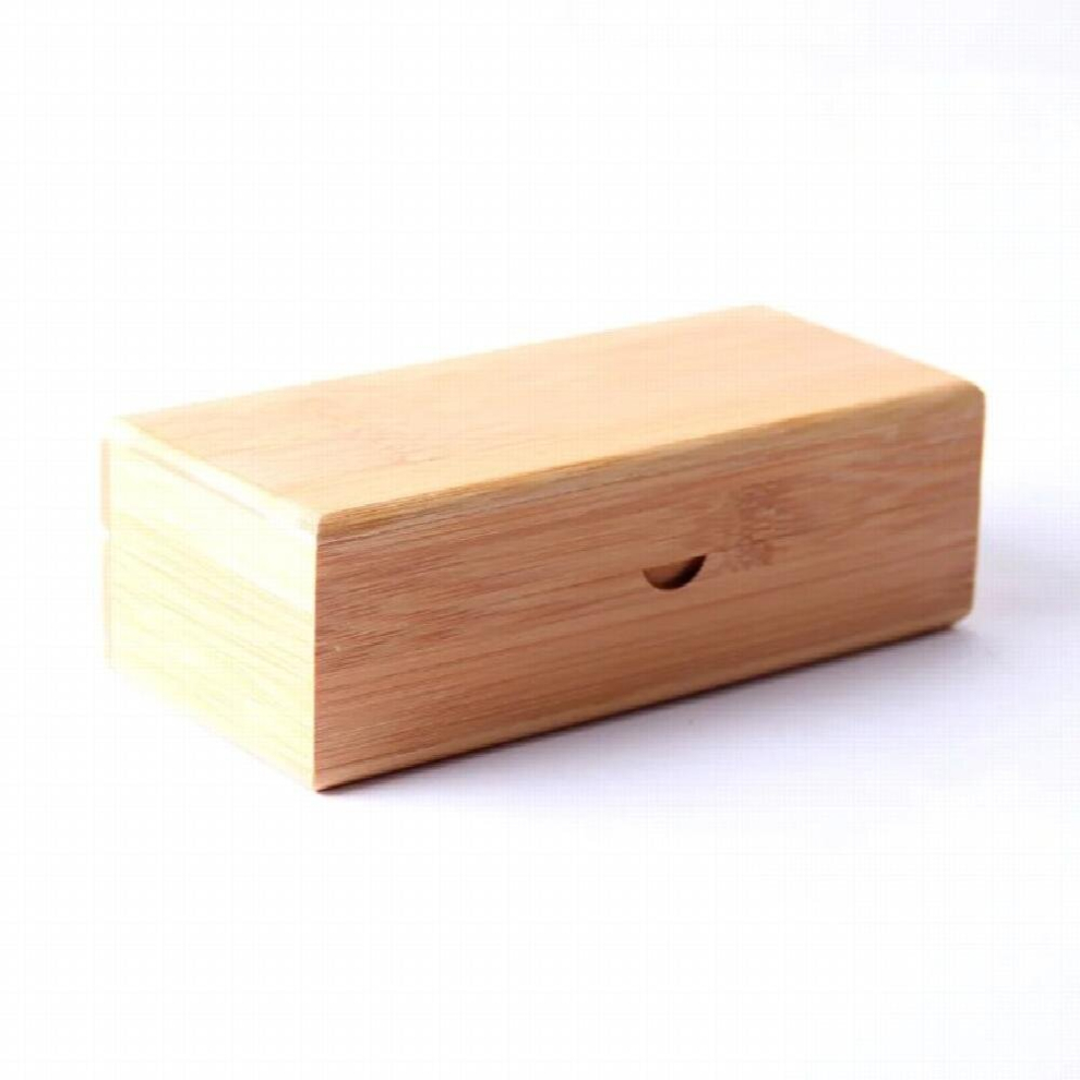bamboo flip-over wooden box high-grade flip-over glasses box primary bamboo sunglasses box