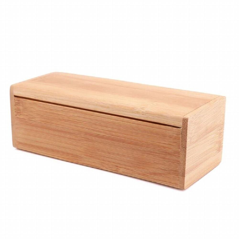 bamboo flip-over iron-absorbing hand-made bamboo-wood box high-grade flip-over glasses box primary bamboo sunglasses box