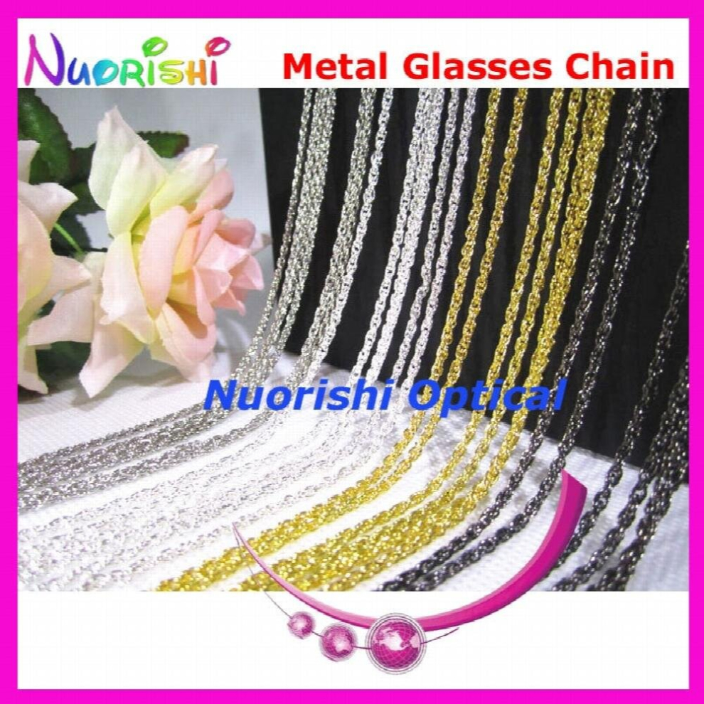 Multicoloured 12Pcs Nice Metal Sunglass Eyewear Glasses Neck Cord Chain Retainer Strap Lanyard Holder Retainer L508
