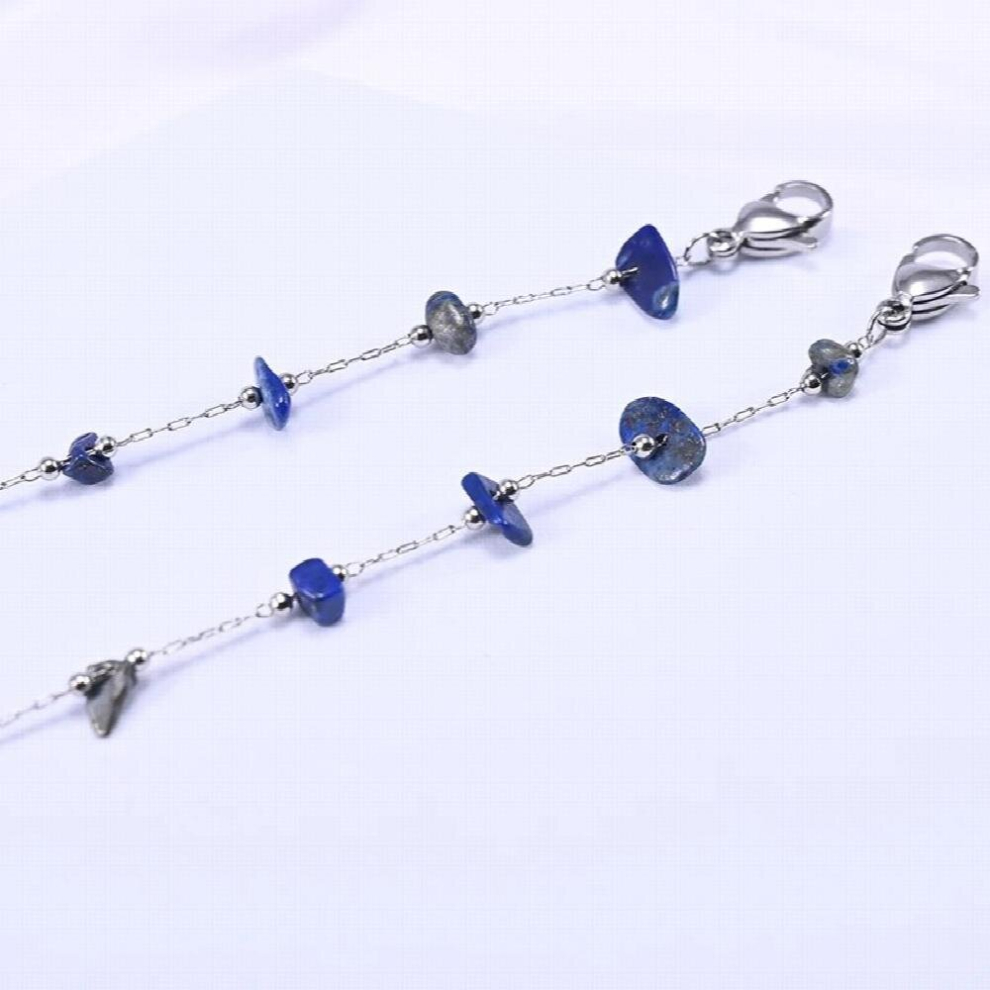 Stainless Steel Glasses Chains for Masks Woman Neck Strap Natural Stone Mask Holder Eyeglasses Sunglasses Lanyard