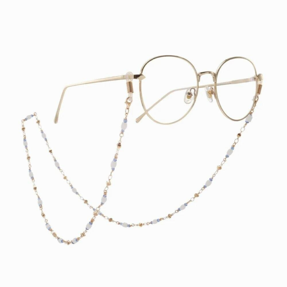 Multicoloured Crystal Beads Sunglasses Lanyard Strap Necklace Eyeglass Multicolor Chain Cord For Reading
