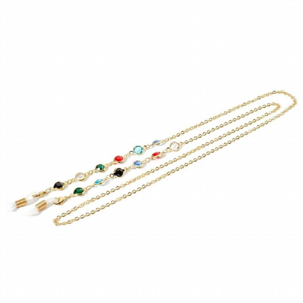 1pc Eyeglass Chains colorful Crystal Rhinestone Sunglasses Neck Cord Holder Eyeglass chains retail