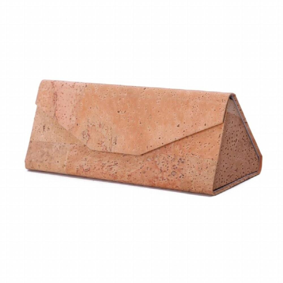 Cork Glasses Case Style Triangle Foldable Cork Sunglasses Case Cork Box