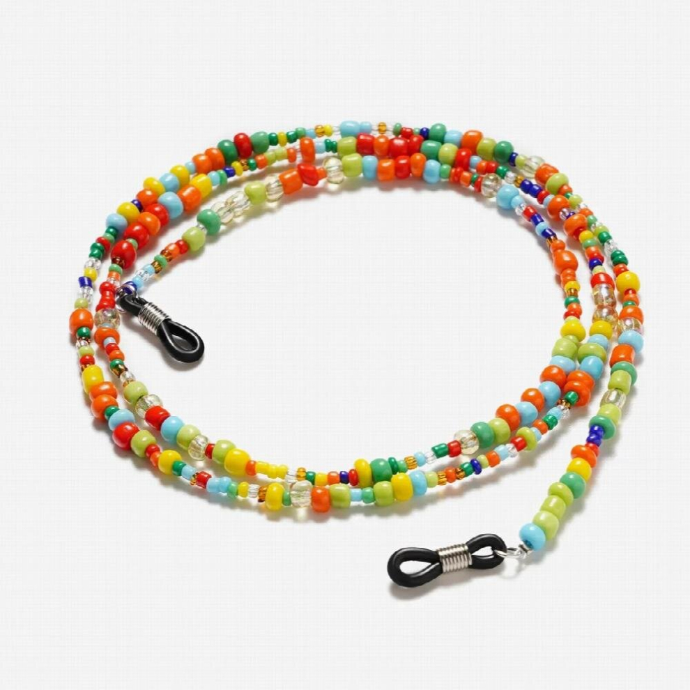 10pc/lot Art Style Candy Eyeglass Chain Sunglasses Neck Cord Holder Colorful Beads Eyeglass Lanyard