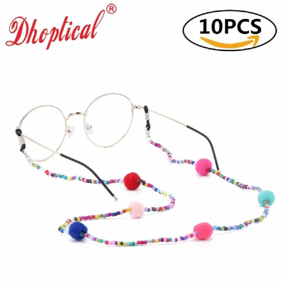 Multicoloured 10Pcs Eyeglasses Chain Sunglasses Reading Glasses Cord By B067