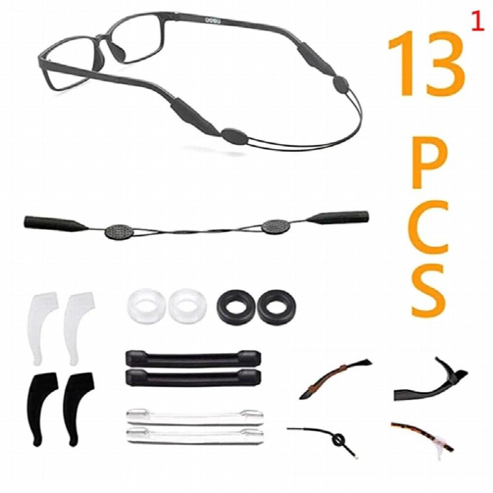 Multicoloured 1Set Silicone Anti-Slip Round Eyeglass Retainers Nose Pad Ear Hook Glasses Retainer Sunglasses Reading Glasses Eyeglass Earhook