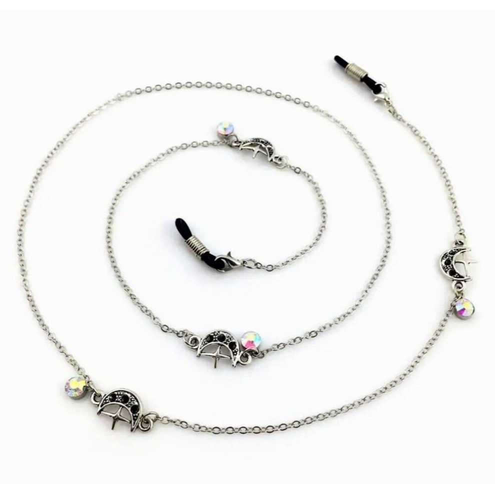 10pc/lot Stars Moon Metal Sunglasses Chain Neck Cord Holder Eyeglass Lanyard