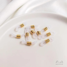 Retention Real Plated Copper Non-slip Silicone Ring Figure 8 Glasses Sunglasses Accessories Findings