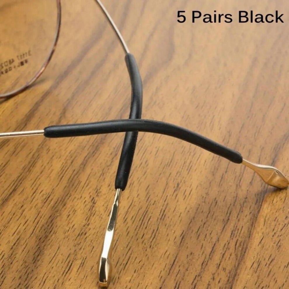 5Pairs Silicone Glasses Ear Hooks Tip Eyeglasses Anti Slip Sunglasses Leg Temple Holder Protector