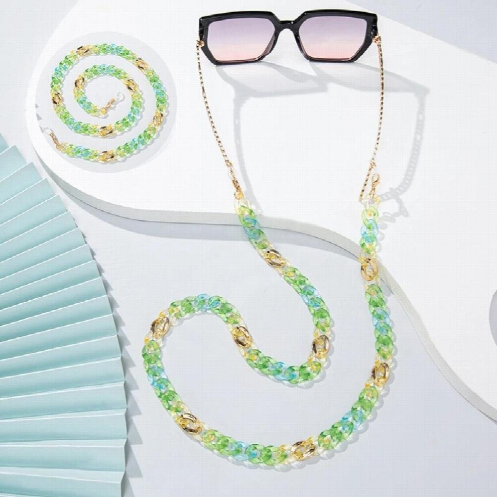 Glasses Chain For Women Acrylic Sunglasses Lanyard Holder Mask Strap Neck Cord Hang On Neck Eyewear Jewelry