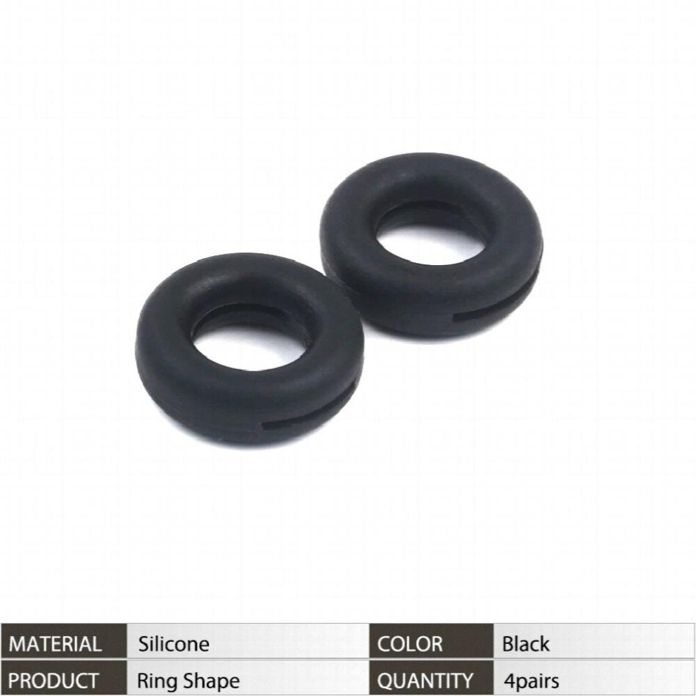 4 Pairs Silicone Anti-slip Ear Hook Set Eyeglass Retainers For Sunglasses Reading Glasses Eyeglass Temple Tips for Sports