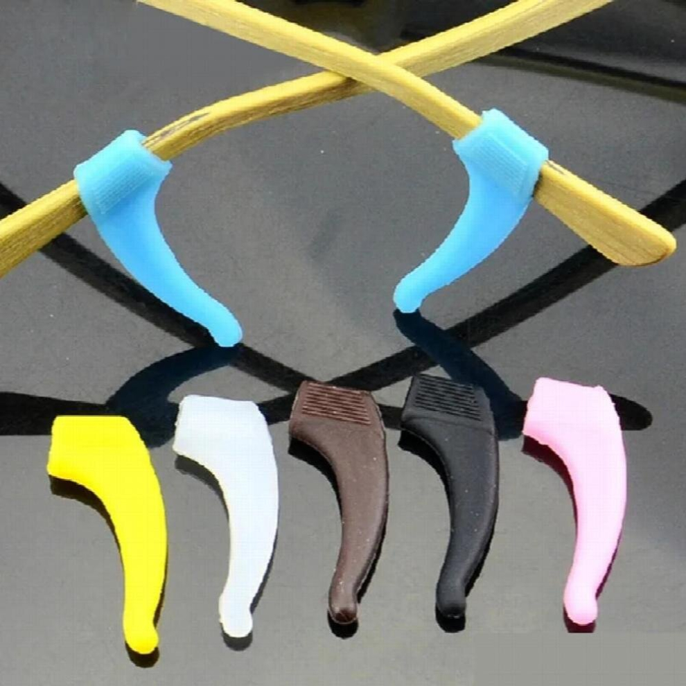4Pairs Colorful glasses Sunglasses slip Sets Glasses Leg Sets Anti Slip Silicone Ear Hook Temple Tip Holder Hook F0143