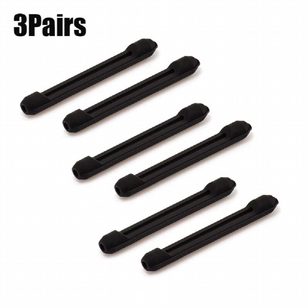 3Pairs Glasses Tips Silicone Ear Hook Anti-Slip Sets Glasses Leg Sets Safety Retainer Ear Hooks for Eyeglass Sunglasses Eyeglas