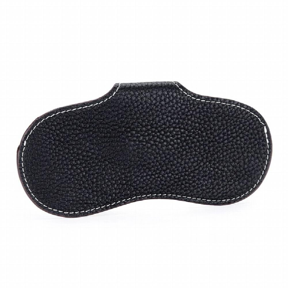 Leather Big Lychee Pattern Glasses Bag Leather Drawstring Sunglasses Storage Bag Portable Womens Myopia Storage Bag
