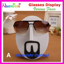 2pcs Various Faces Models 32 Personality Facebook Eyeglass Sunglass Glasses Props Shelf Display Stands Holder CK520 Shippin