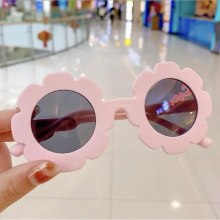 Cartoon Bear Cat Rainbow Sunglasses Children Sunflower Round Sunglasses Boys Girls UV Protection Classic KidSummer Eyewear