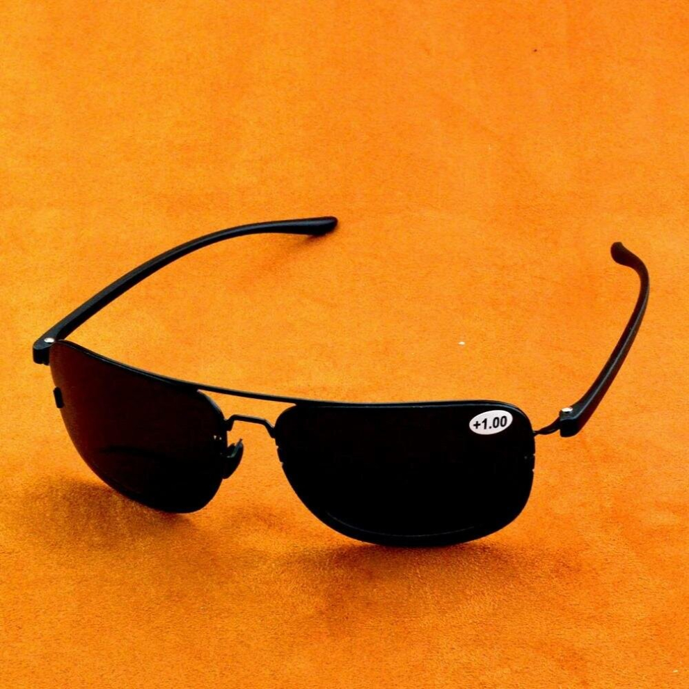 Pilot Frame Lenses See Near and Far Polarized Bifocal Reading SunGlasses +0.75 +1 +1.25 +1.5 +1.75 +2 +2.25 +2.5 To +3.5