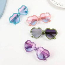 Kids Heart Glasses Children Sunglasses Girls Boys Cartoon Glasses Sun Eyeglasses Baby Plastic Uv400 M1L9