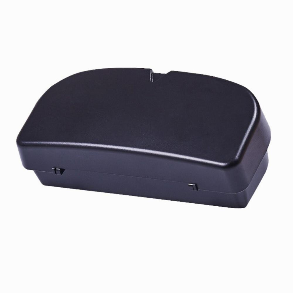 Universal Sunglasses Holder Case Car Sun Visor Glasses Case Organizer Glasses Box Holder Visor Sunshade Car Holder For Glasses Black 885672490539