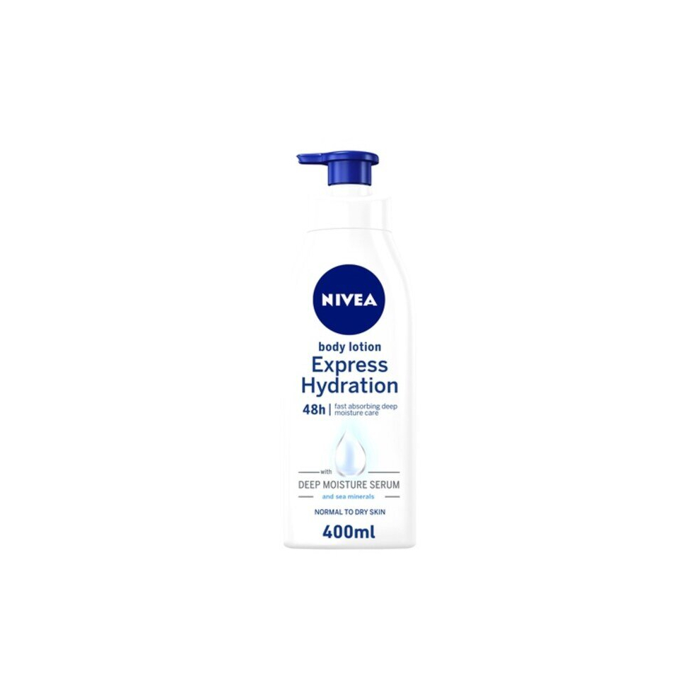 NIVEA Express Hydration Body And Hand  Lotion White 400ml