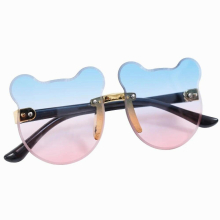 Kids Sunglasses Cartoon Bear Shape Sun Glasses Girls Boys Baby Sport Shades Glasses UV400 Outdoor Sun Protection Eyewear