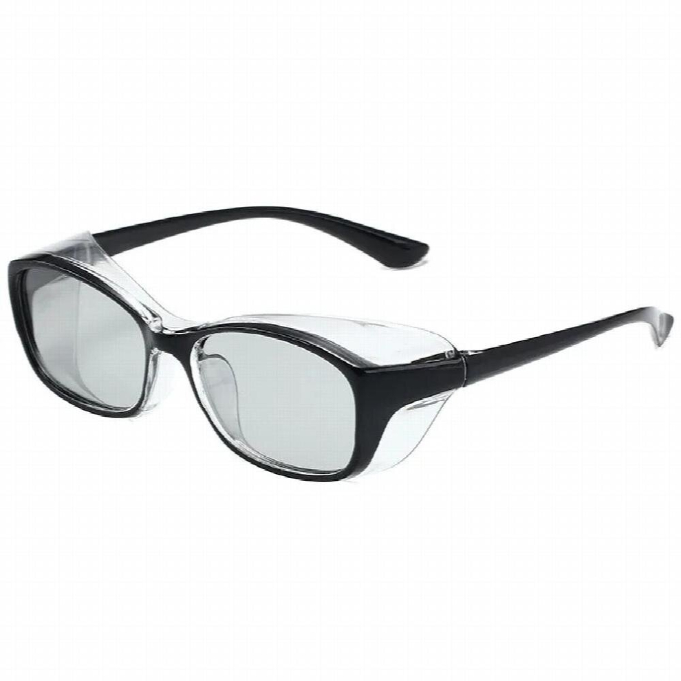Small Square Polarized Discoloration Sunglasses Safety Goggles With Side Shields Anti-Allergy Windpfoof Anti Splash Glasses 885672510664