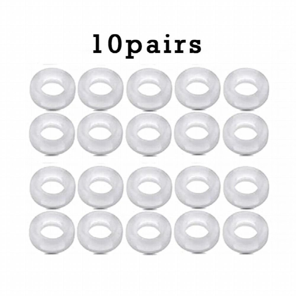 Multicoloured 10Pairs Silione Eeglasses Temple Tip Sleeve Retainer Anti-Slip Round Comfort Glasses Ear Hook Retainers For Spectacle Sunglasses