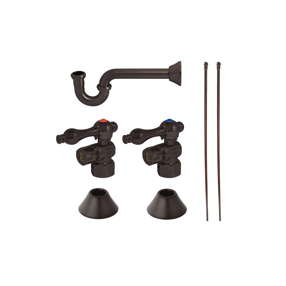 Traditional Plumbing Sink Trim Kit With P-Trap, Oil Rubbed Bronze 780475790957