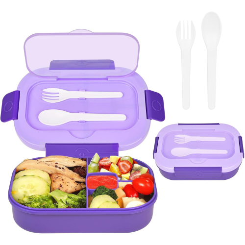 Bento Lunch Box, 1300ml Lunch Box for Kids Adults, Leak Proof Bento ...