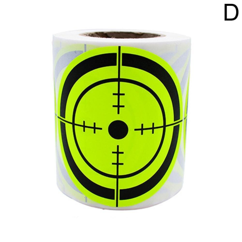 (D) 200x Splatter Targets Shooting Reactive Target Sticker Self Adhesive Roll
