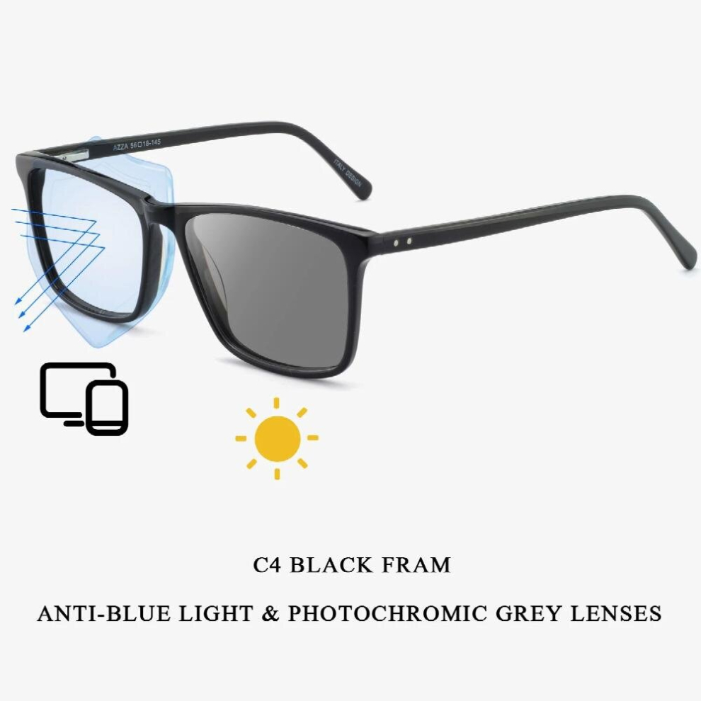 Flexible Square Eyeglasses Optical Prescription Myopia Mens Glasses Frame Photochromic Sunglasses Male Light Glasses Frame
