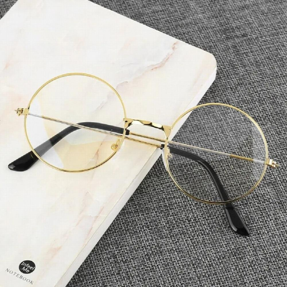 Retro Round Frame Anti-blue Glasses Ultralight Men Women Light Blocking Glasses Eyewear Computer Goggles