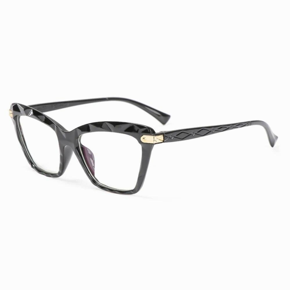 Multicoloured Oversized Cat Eye Frame Anti Light Cat Eye Eyeglasses Square Women Reading Glasses Trending Optical Computer Glasses