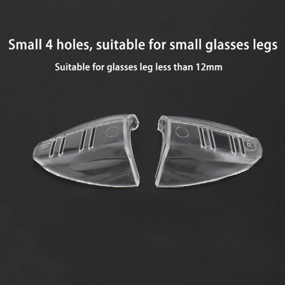 2Pcs Eye Flexible Clear Shields Side Safety Goggles Glasses 95% Protection Universal Anti Fog For Women Men 885672522735