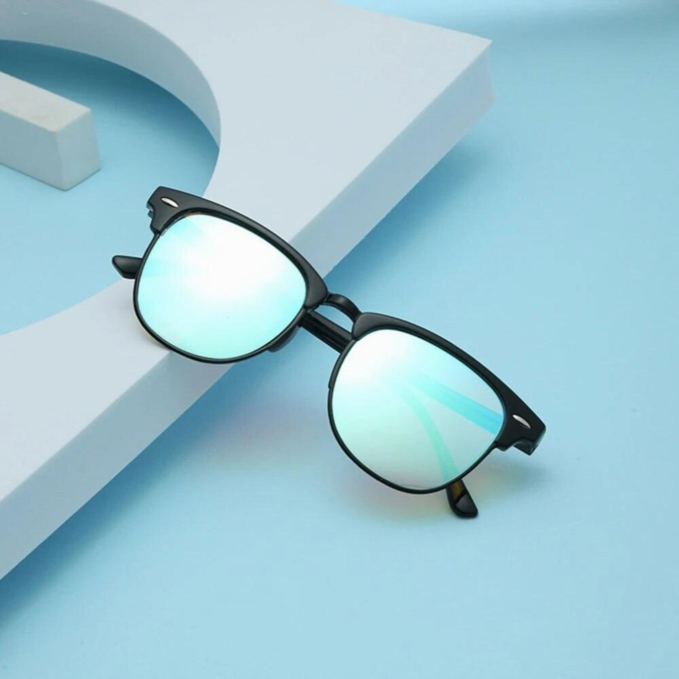 Glasses For People With Red-green Colorblindness Daltonism And Weakness Plastic Half Frame Two-sided Coating Lenses