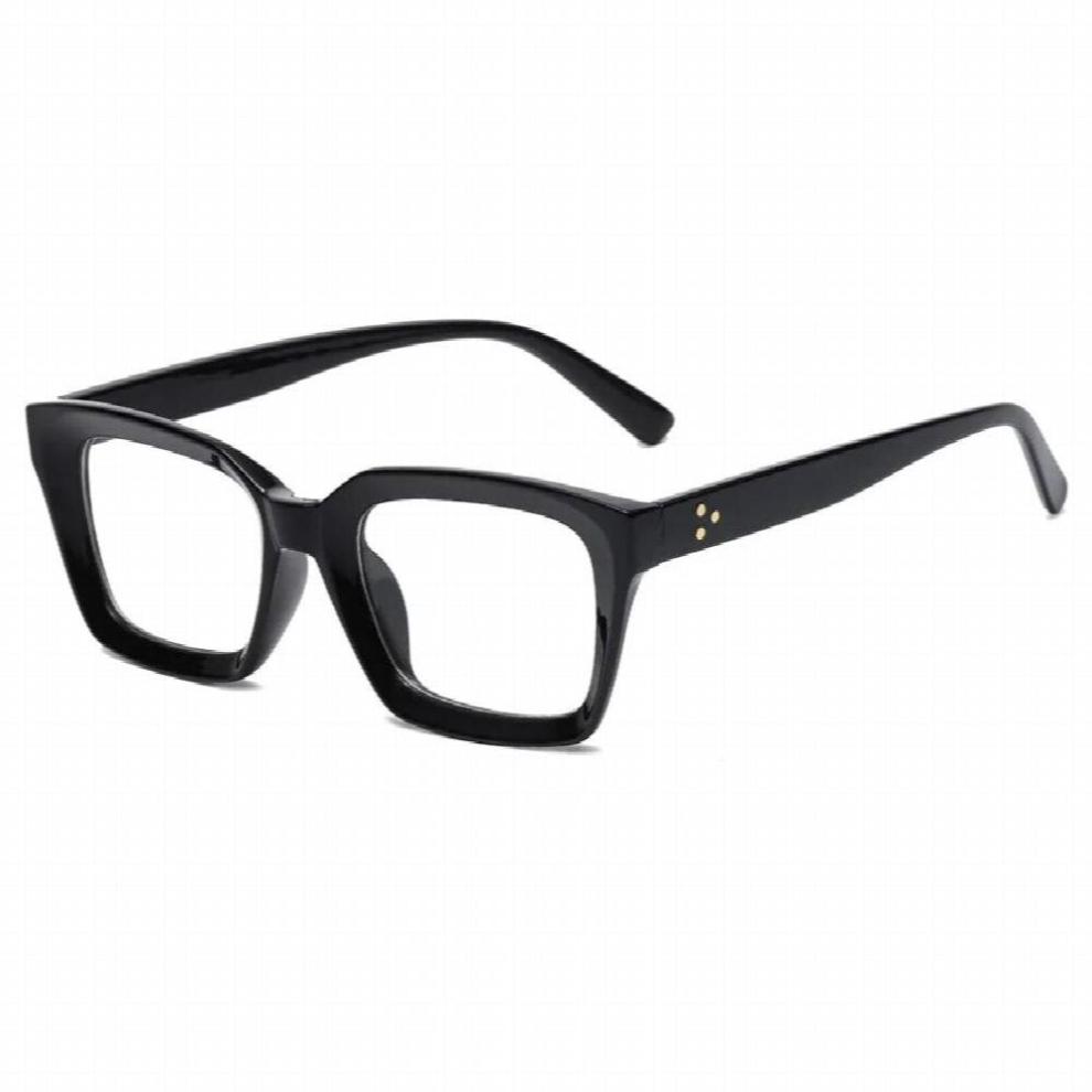 SHAUNA Anti-Blue Light Retro Rivets Square Women Glasses Frames Optical Eyeglasses Frame