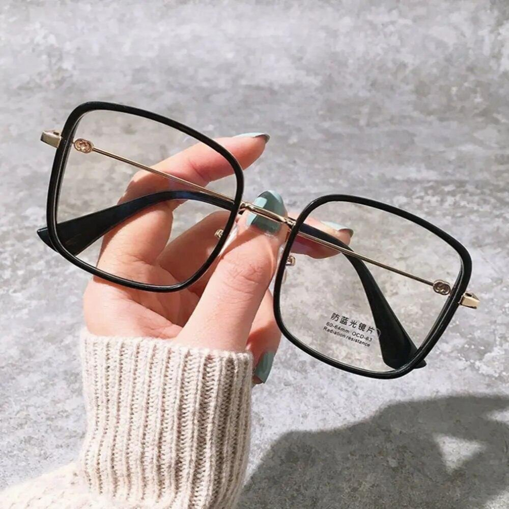 Eyeglasses Anti-Radiation Small Frame Computer Goggles Office Glasses Anti Light Glasses Replaceable Lens Eyeglass 885672523572