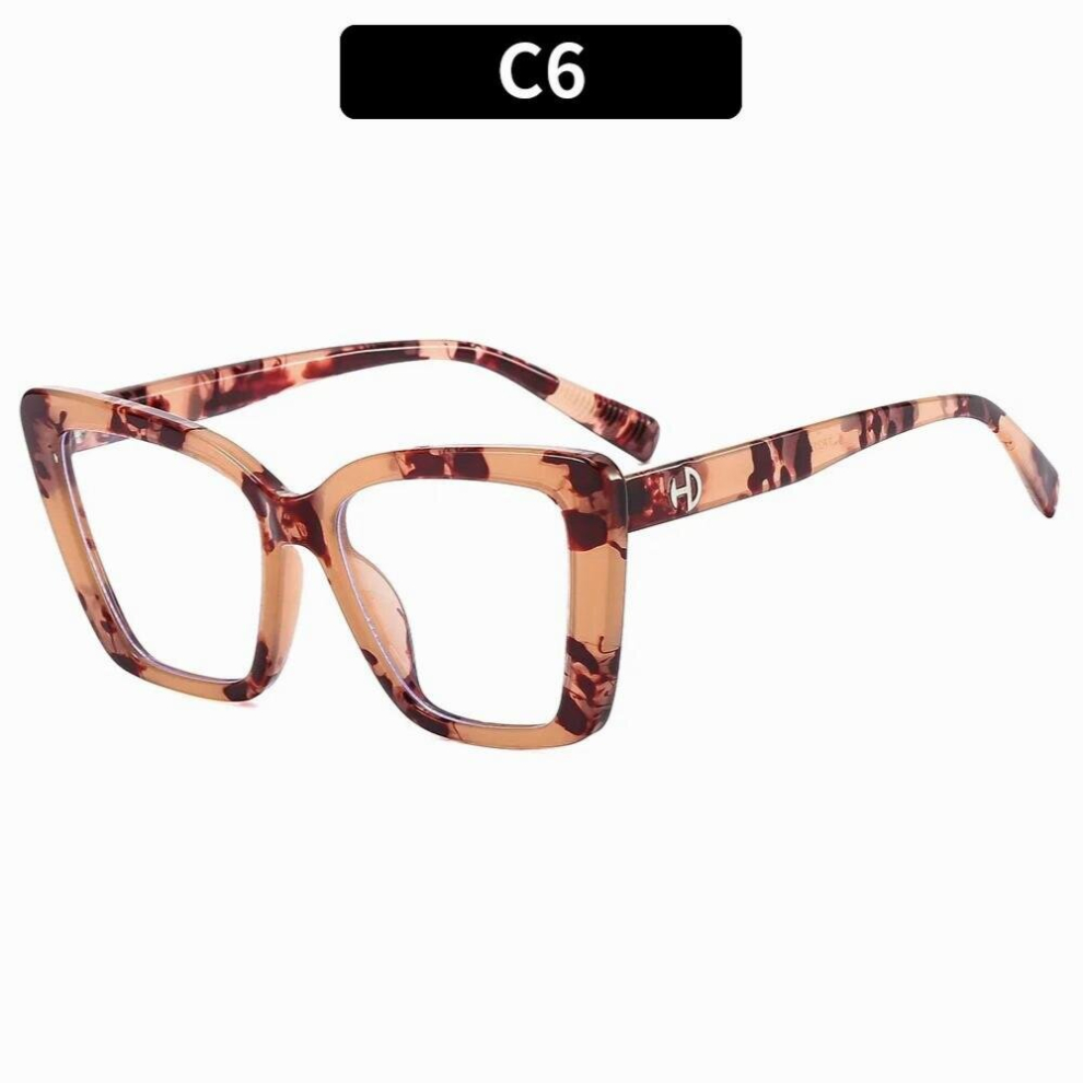 Anti Light Square Eyewear Blocking Glasses Computer Glasses Flower Frame Women Men Optical Spectacle Eyeglass TR90