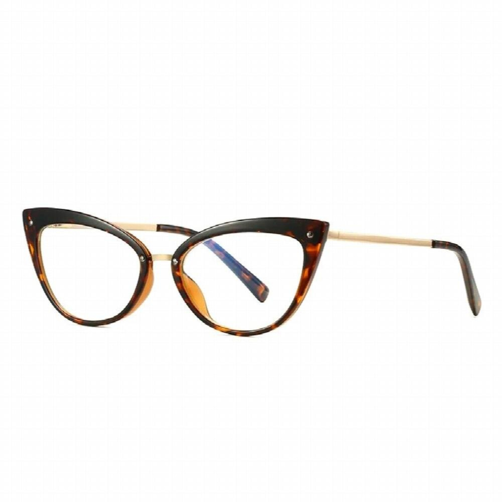 TR90 Cat Eye Anti Light Glasses Frame Men Women Spring Leg Optical Computer Eyeglasses