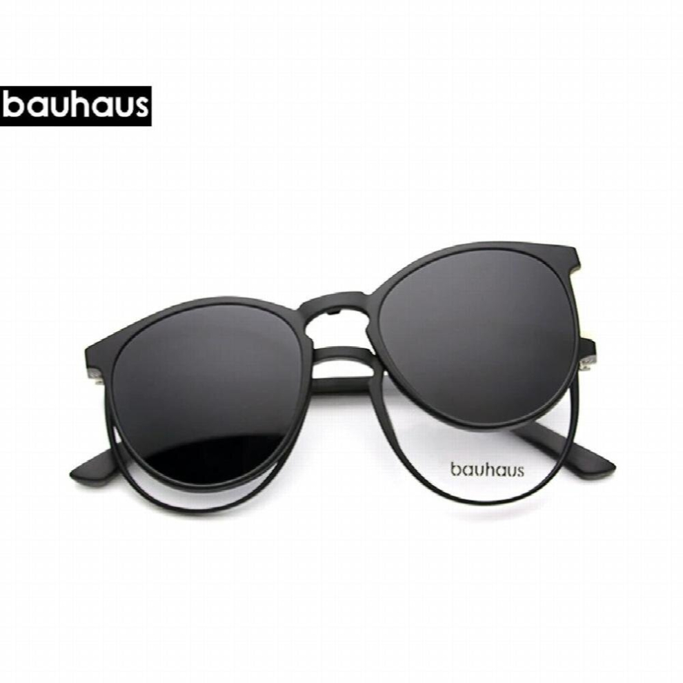 Magnet Eyeglasses Full Rim Optical Frame Prescription Spectacle Round Vintage Myopia polarization Sunglasses Anti Glare