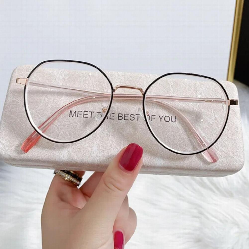 Anti Light Metal Frame Glasses Reading Computer Optical Spectacle Eyeglass Ultralight Women Men Blocking Glasses
