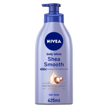 NIVEA Hydrating Body Lotion Moisturiser Dry Skin Shea Smooth Shea Butter 625ml