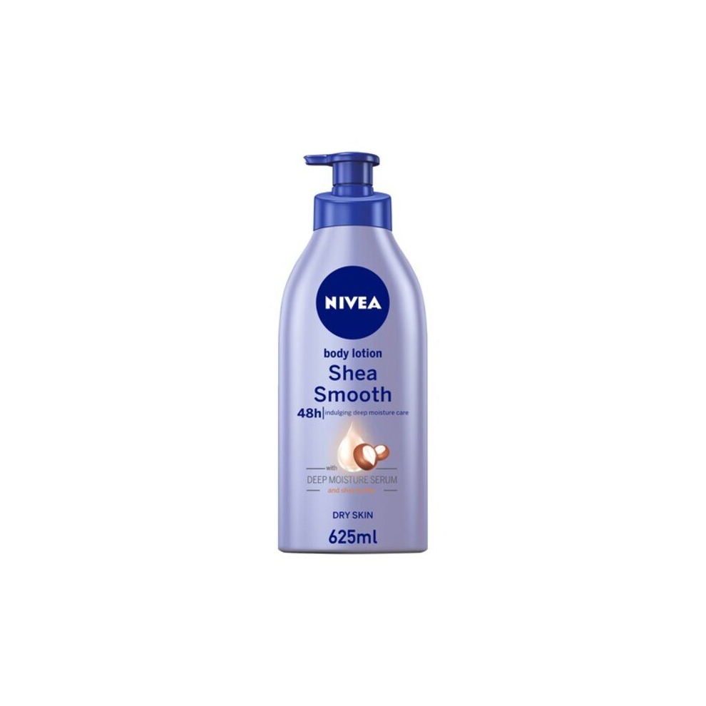 NIVEA Hydrating Body Lotion Moisturiser Dry Skin Shea Smooth Shea Butter 625ml