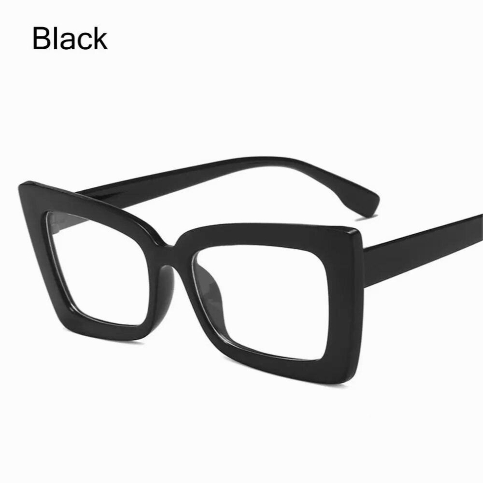 Vintage Square Frame Anti Light Clear Glasses Unisex Cat Eye Computer Goggles Transparent Optical Glass Office Eyeglasses