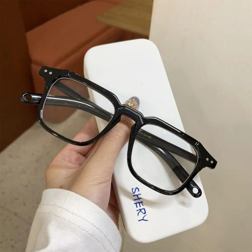 Unisex Anti-blue Light Glasses Square Thick Frame Light Blocking Glasses Optical Eyeglasses Vision Care Eyewear